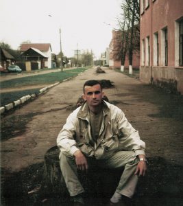 На вуліцы Песіна ў Гомелі ў 2005 годзе.